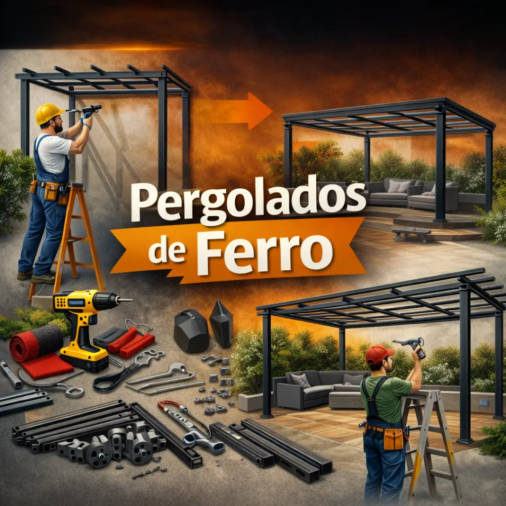 Pergolados de Ferro com Vidro em Aguaí