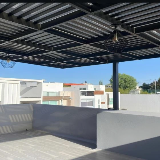 Pergolados de Ferro com Vidro em Aguaí - Projeto 1