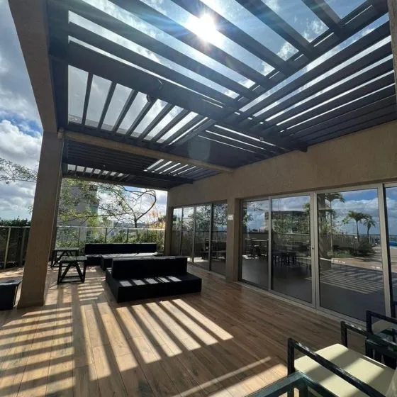 Pergolados de Ferro com Vidro em Aguaí - Projeto 12