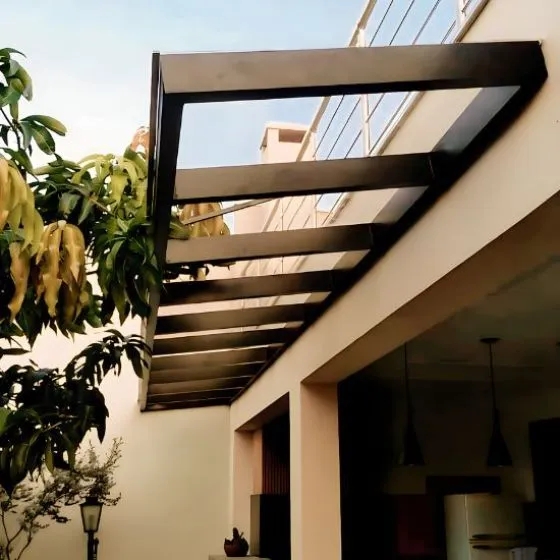 Pergolados de Ferro com Vidro em Aguaí - Projeto 13
