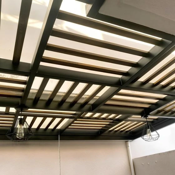 Pergolados de Ferro com Vidro em Aguaí - Projeto 5